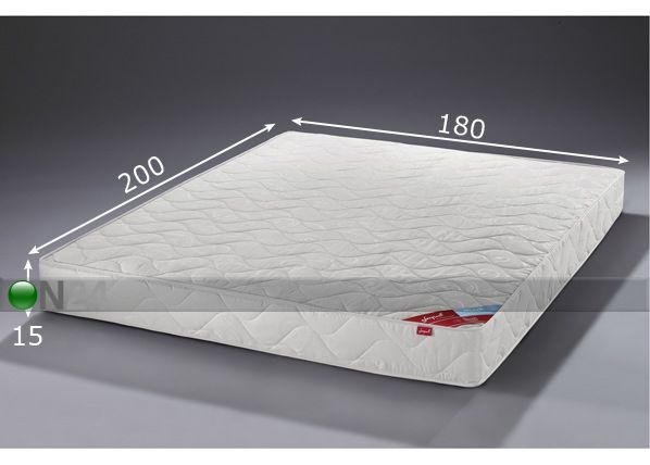 Patja BLUE MEMORY FOAM 180x200 cm mitat