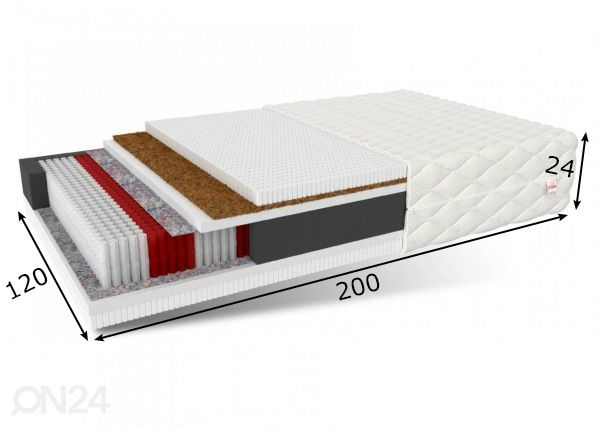 Patja Bravo 120x200 cm mitat