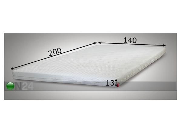 Patja COCO LATEX 140x200 cm mitat