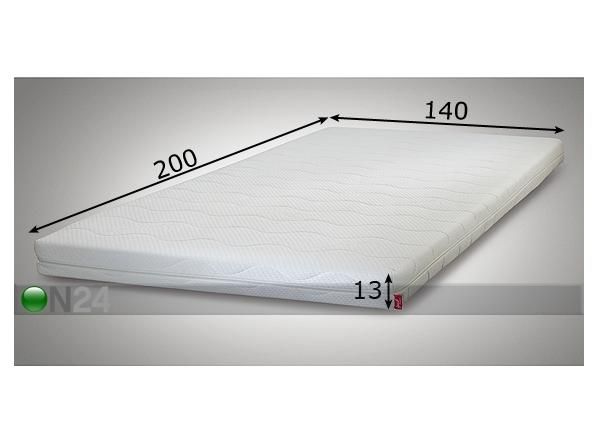 Patja LATEX 140x200 cm mitat