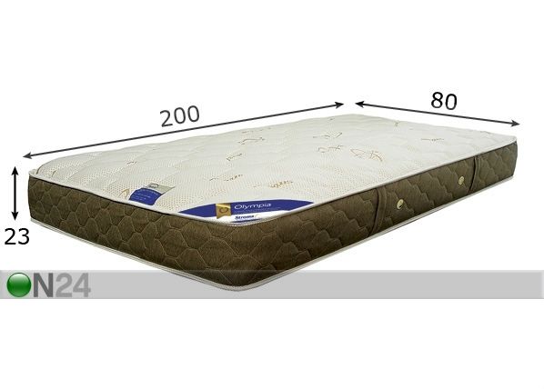 Patja OLYMPIA 80x200 cm mitat