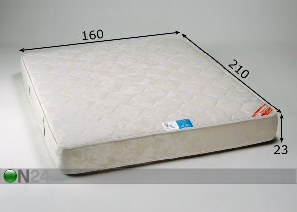 Patja SOFT EKOLOGINEN 160x210 cm mitat