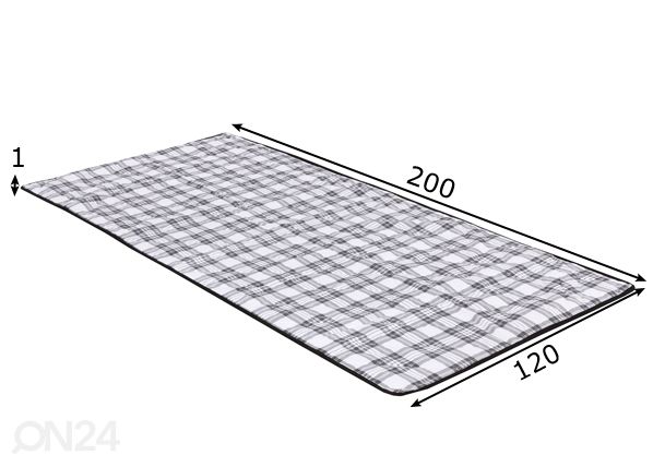 Patjasuoja 120x200 cm mitat