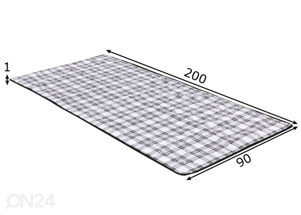Patjasuoja 90x200 cm mitat
