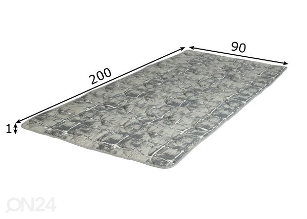 Patjasuoja Hypnos Juno 90x200x1 cm mitat