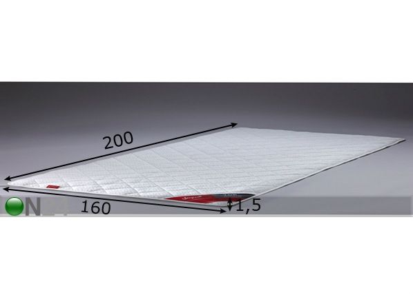 Patjasuoja TOP HYGIENIC COVER 160x200 cm mitat