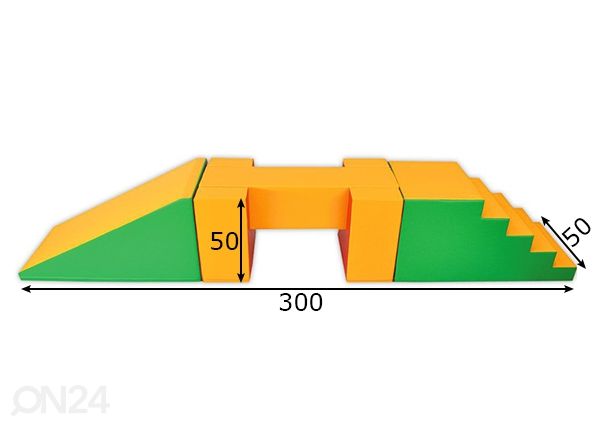 Pehmeä moduulit SET 3 mitat