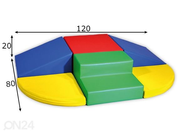 Pehmeä moduulit SET 9 mitat