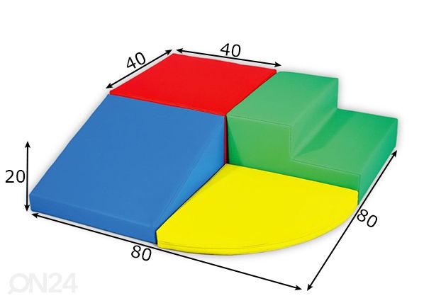 Pehmeät moduuliosat SET 16 mitat