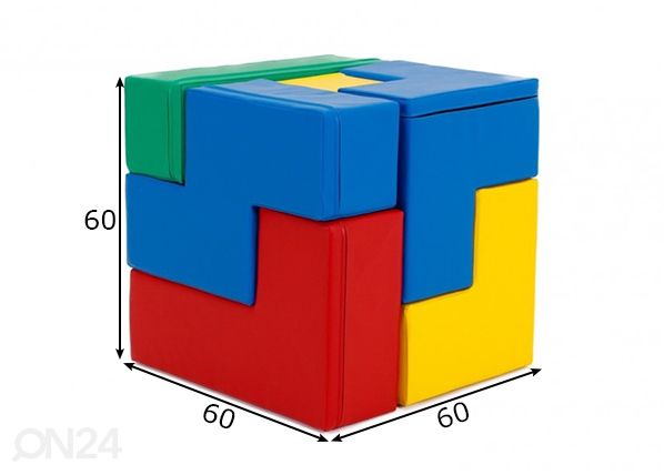 Pehmeät moduulit Palapelikuutio mitat