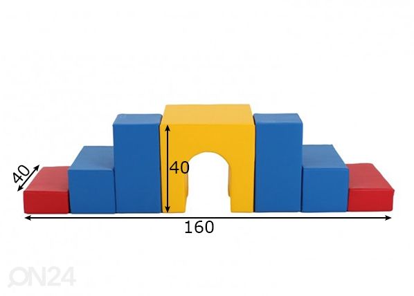 Pehmeät moduulit Set 2 mitat