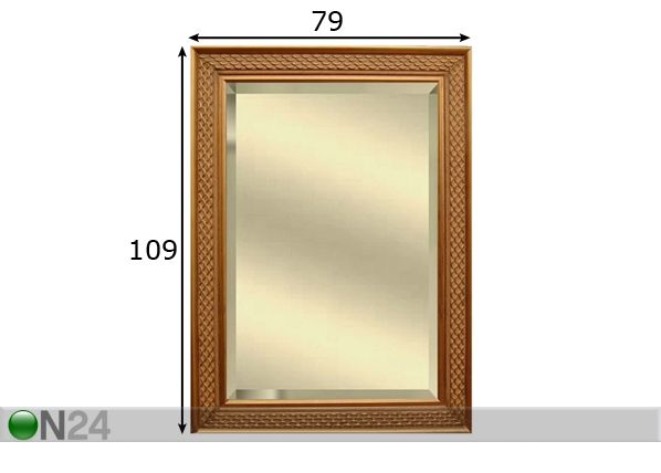 Peili 109x79 cm mitat
