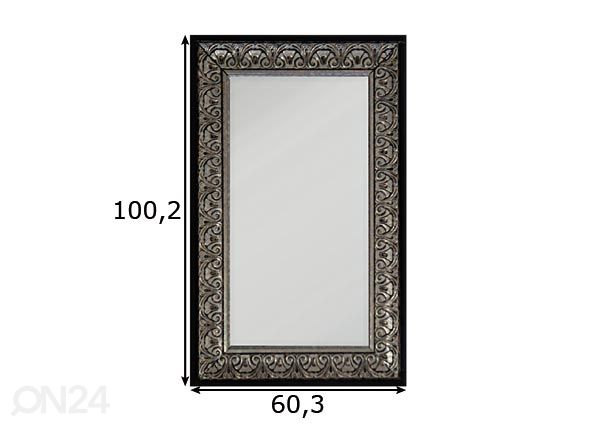 Peili 60,3x100,2 cm mitat