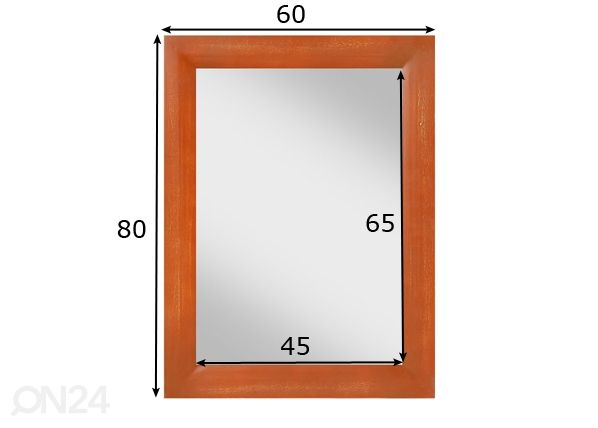 Peili 60x80 cm mitat