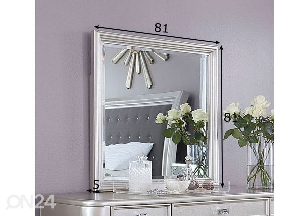 Peili 81x81 cm mitat