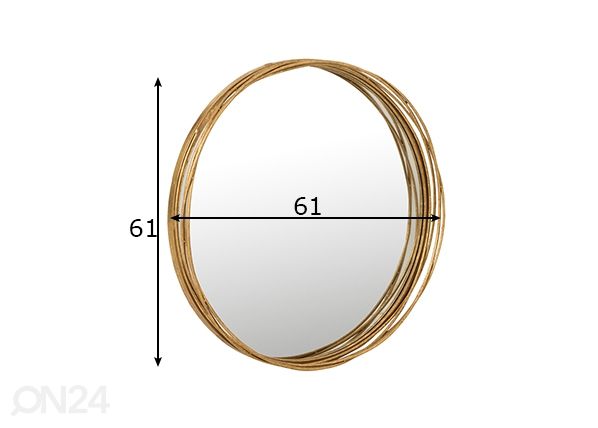 Peili Aurora Ø 61 cm mitat