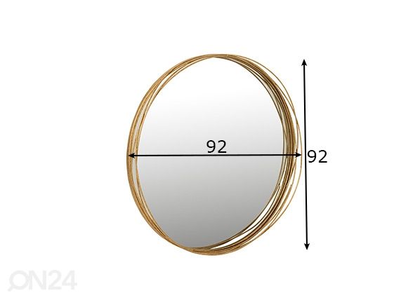 Peili Aurora Ø 92 cm mitat