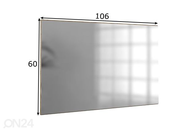 Peili Bristol 60x106 cm mitat