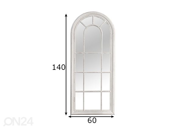 Peili Castillo 140x60 cm mitat
