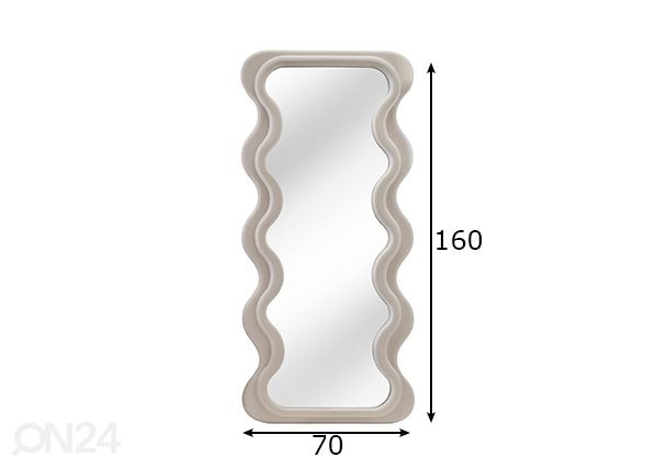 Peili Curvy mitat