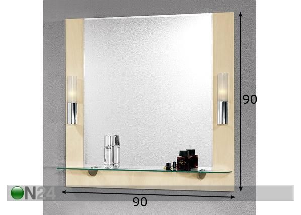 Peili DOMINO mitat