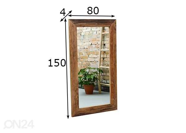 Peili Erosie 150x80 cm mitat