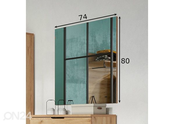 Peili Fremont 74x80 cm mitat