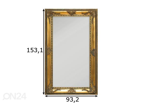 Peili Gold 93,2x153,1 cm mitat