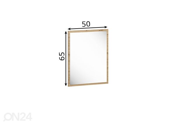 Peili Porto 50x65 cm mitat