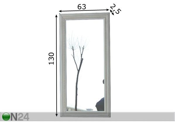 Peili SNOW -96 mitat