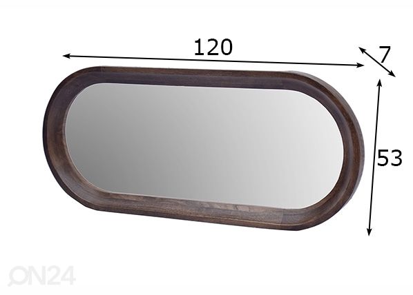 Peili Soann 120x53 cm mitat