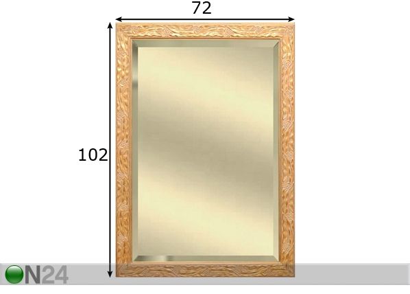 Peili STOCKHOLM 102x72 cm mitat
