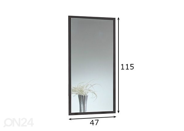 Peili Stockholm 115x47 cm mitat