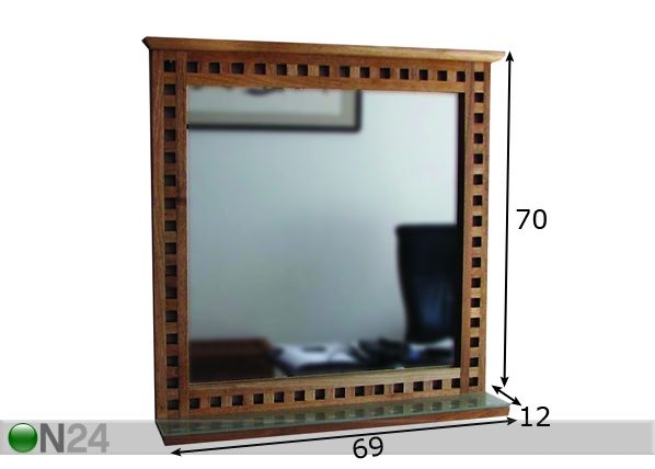 Peili WALNUT-30 mitat