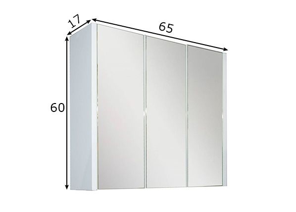 Peilikaappi Oceanlife 2 mitat