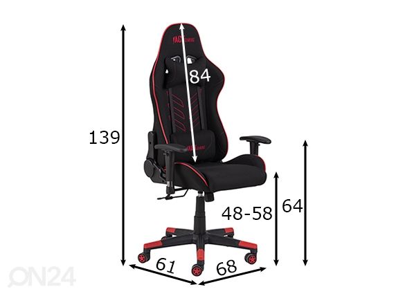 Pelituoli Alpha mitat