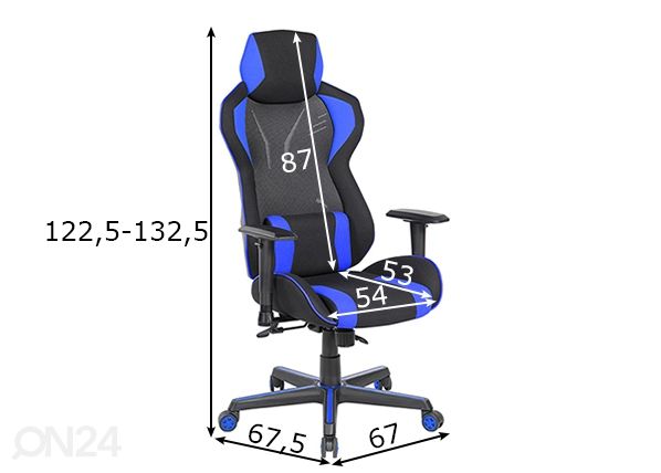 Pelituoli Master-2 mitat