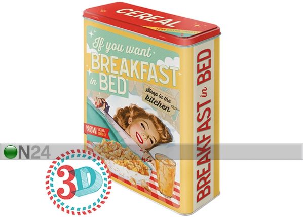 Peltipurkki 3D IF YOU WANT BREAKFAST IN BED 4 L