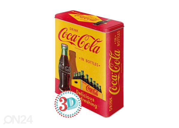 Peltipurkki COCA-COLA IN BOTTLES 4 L