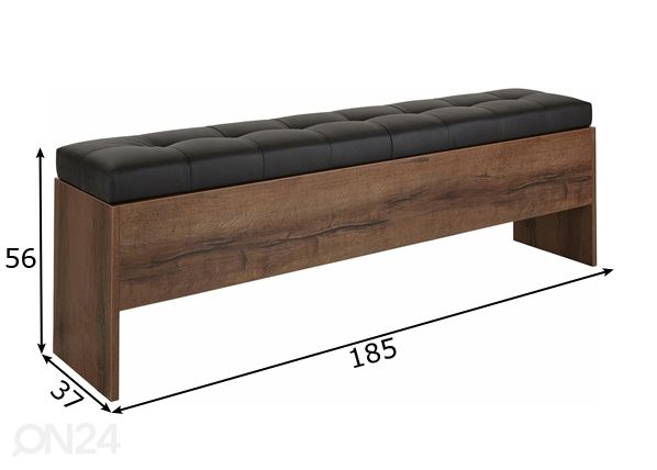 Penkki 185 cm mitat