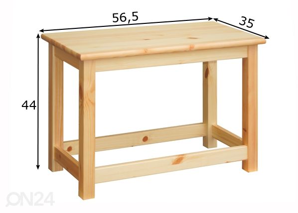 Penkki 56,5 cm mitat