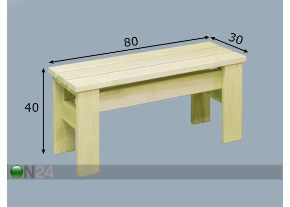 Penkki 80 cm mitat
