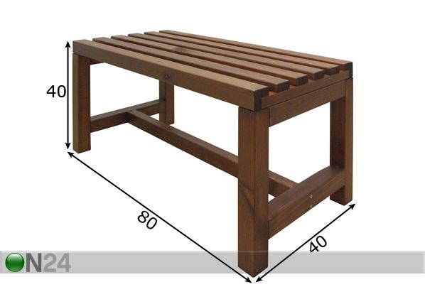 Penkki PEKKA, mänty 80 cm mitat