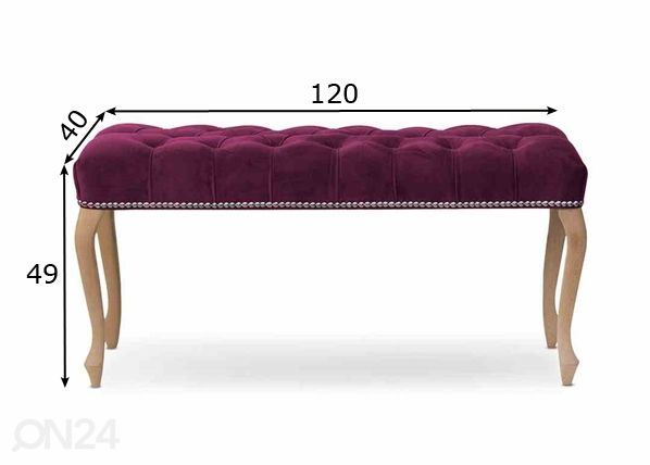 Penkki / rahi Ingrid 120 cm mitat