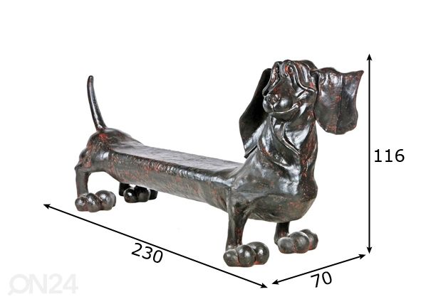 Penkki Taksi-Kljaksi 230 cm mitat