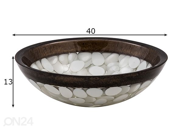 Pesuallas kivillä mitat