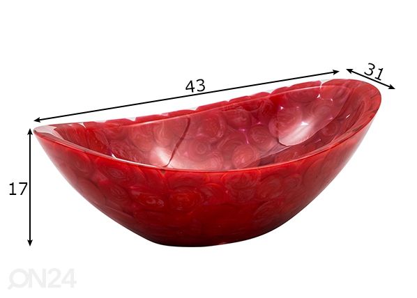 Pesuallas kivillä mitat