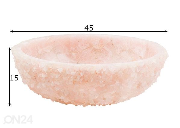 Pesuallas korukivillä mitat