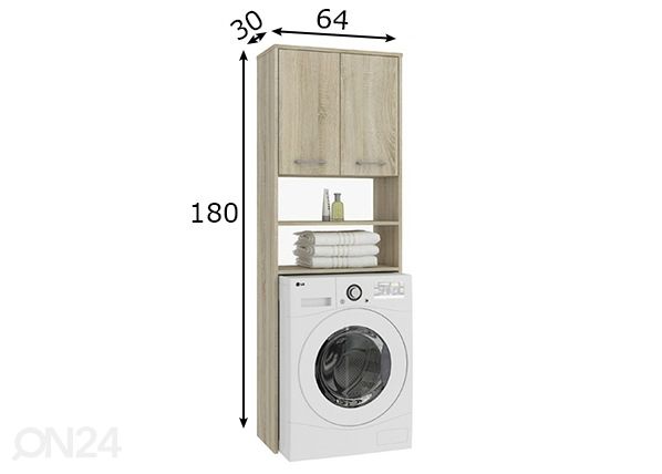 Pesukonekaappi Fin mitat