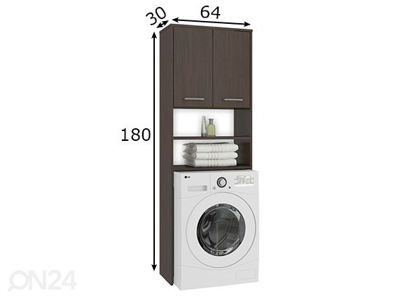Pesukonekaappi Fin mitat